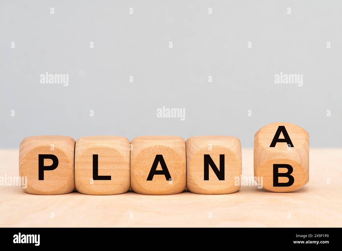 Plan A oder Plan B Plan A oder Plan B als Alternativmöglichkeit *** Plan A oder Plan B Plan A oder Plan B als Alternative Option Stockfoto