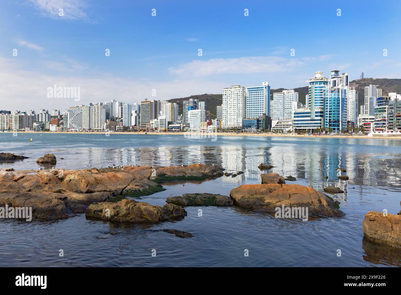 Gwangalli Beach, Busan, Südkorea Stockfoto