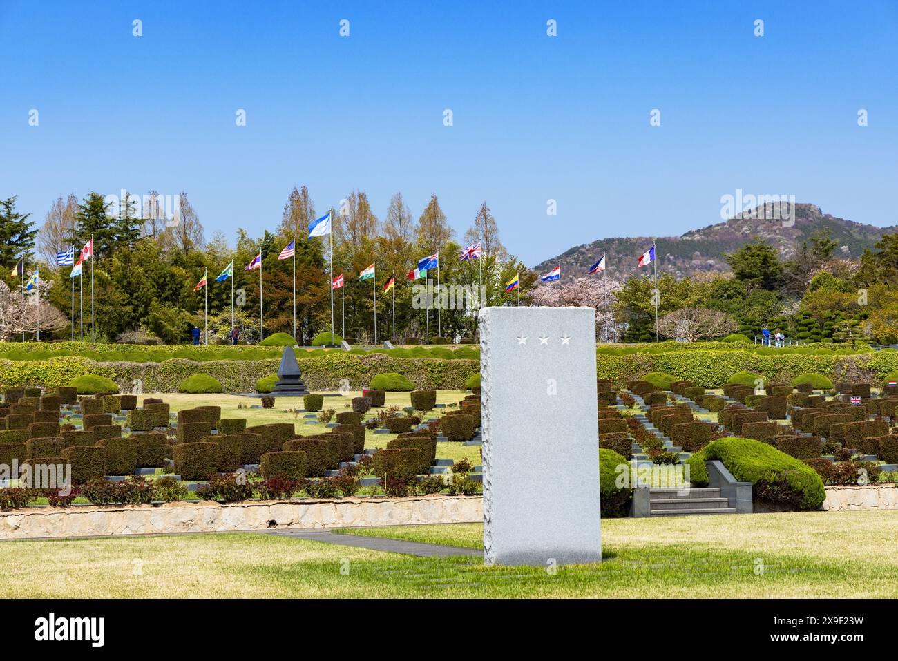 UN-Gedenkfriedhof, Busan, Südkorea Stockfoto