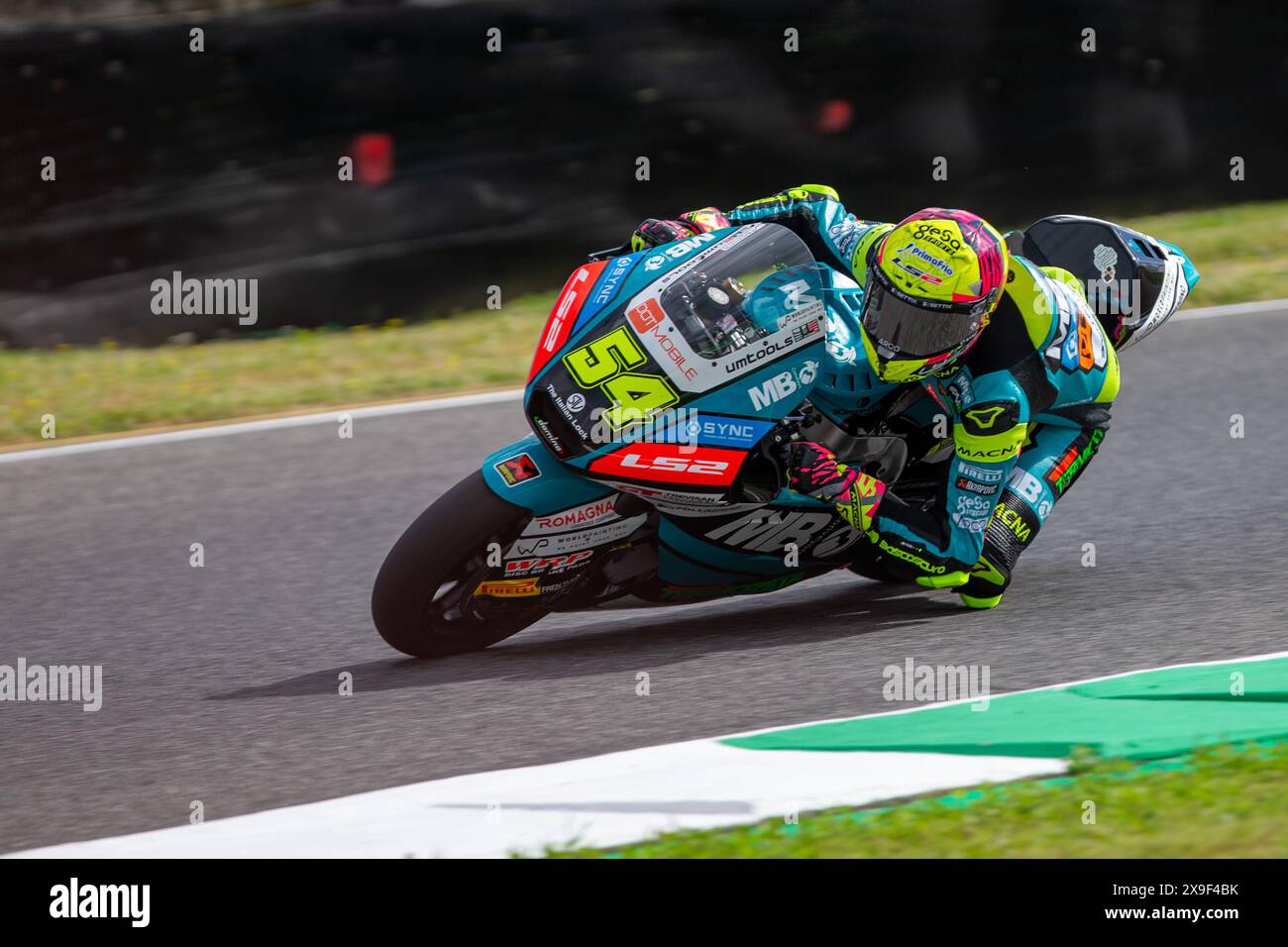 Mugello, Italien. 31. Mai 2024. 54 Fermin Aldeguer (ESP) SpeedUp Racing, Boscoscuro während des freien Trainings der Gran Premio d'Italia am 31. Mai 2024 auf der Rennstrecke Mugello, Italien während des Gran Premio d'Italia Brembo - Moto2 und Moto3 - Freies Training, MotoGP Weltmeisterschaft in Mugello, Italien, Mai 31 2024 Credit: Unabhängige Fotoagentur/Alamy Live News Stockfoto