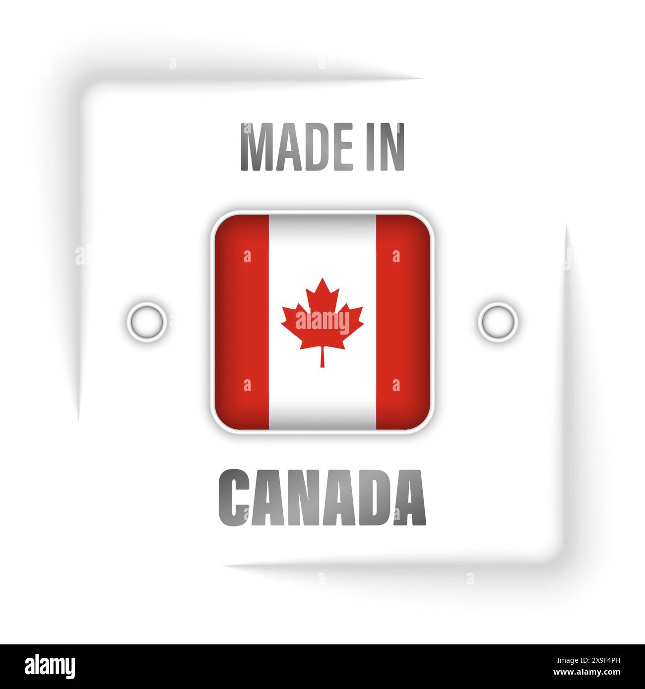 Made in Canada Grafik und Label. Element der Wirkung für die Verwendung, die Sie daraus machen möchten. Stock Vektor