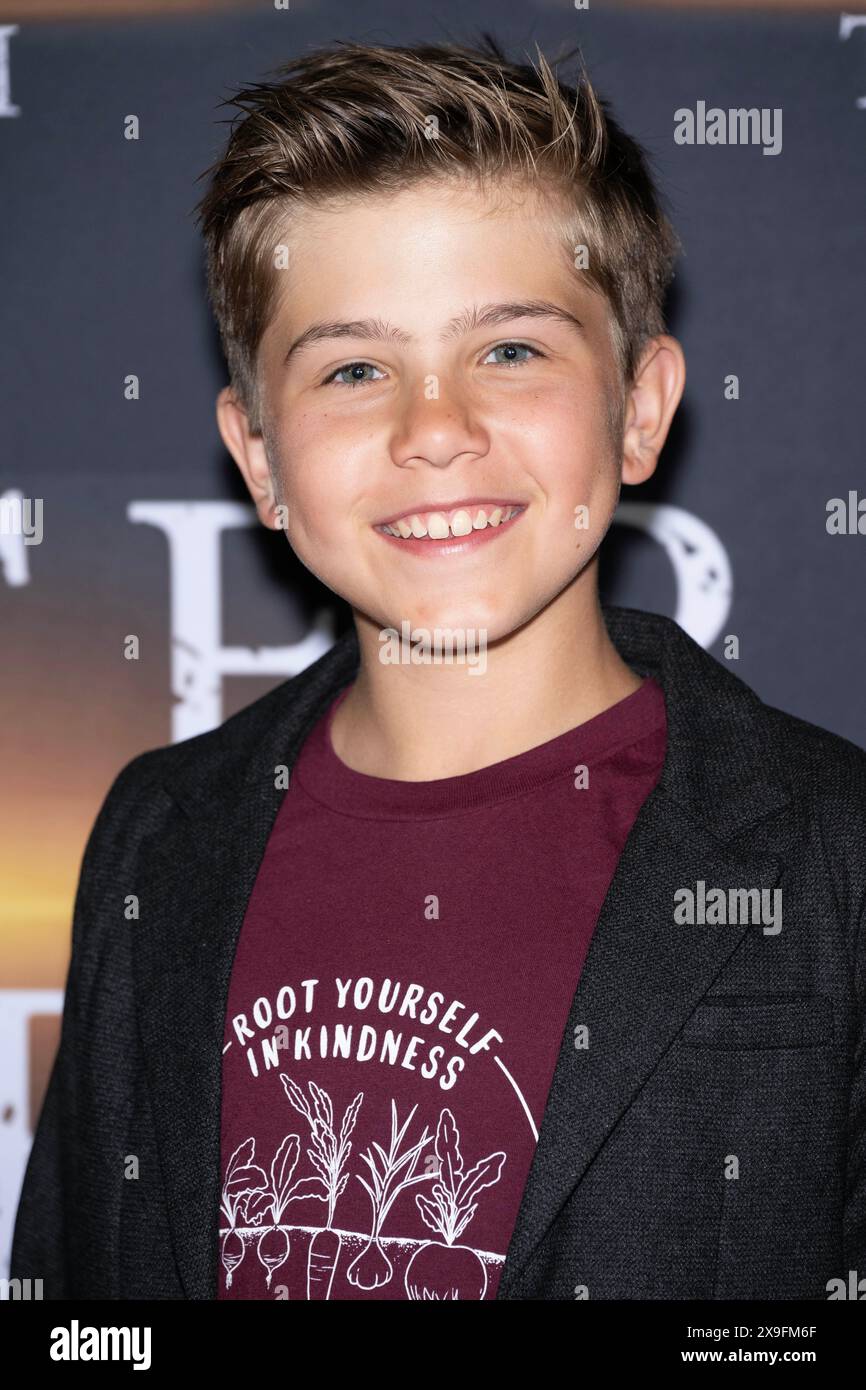 Glendale, USA. 30. Mai 2024. Schauspieler Mason Blomberg nimmt an der Weltpremiere von „After Them“ von LoveXO im Look Cinema Glendale, Los Angeles, CA, 30. Mai 2024 Teil Stockfoto