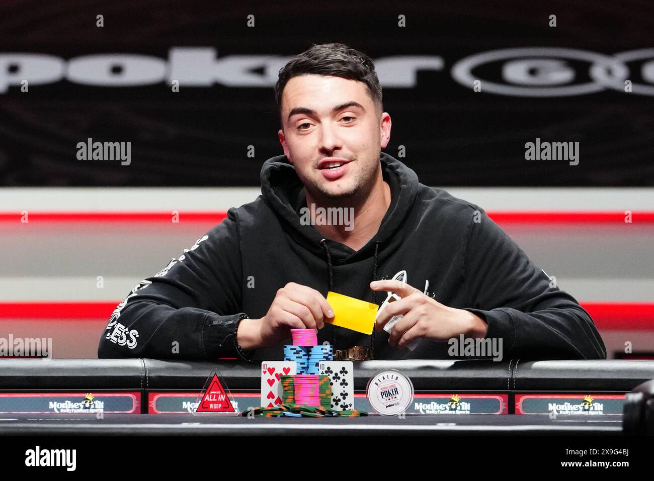 31. Mai 2024, Las Vegas, Las Vegas, Nv, Vereinigte Staaten: Asher Conniff gewinnt am 31. Mai 2024 in LAS VEGAS, USA die 5 000 $ Champions Reunion Truppe, Event #1, im Horseshoe Casino für WSOP - World Series of Poker - 5 000 $ Champions Reunion Event #1. (Foto: Louis Grasse/PxImages) (Credit Image: © Louis Grasse/PX Imagens via ZUMA Press Wire) NUR REDAKTIONELLE VERWENDUNG! Nicht für kommerzielle ZWECKE! Stockfoto