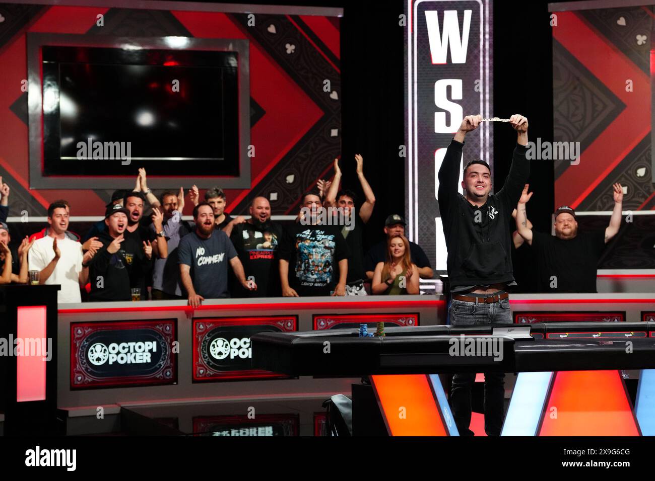 Las Vegas, Usa. 31. Mai 2024. LAS VEGAS, NV - Mai 31: Asher Conniff gewinnt am 31. Mai 2024 in LAS VEGAS, USA das 5.000-Dollar Champions Reunion-Trunament, Event #1, im Horseshoe Casino für WSOP - World Series of Poker - 5.000-Dollar Champions Reunion Event #1. (Foto: Louis Grasse/PxImages/SIPA USA) Credit: SIPA USA/Alamy Live News Stockfoto