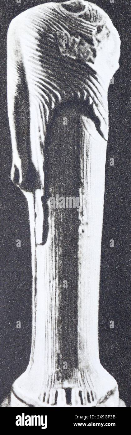 Skulptur der Hera von Samos. Foto aus der Mitte des 20. Jahrhunderts. Stockfoto