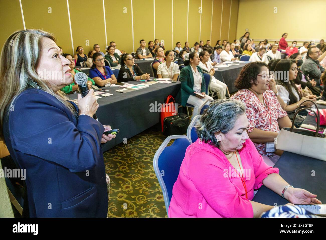 Merida Mexico, Zona Paseo Montejo Centro, Holiday Inn Merida IHG Hotel, Inneneinrichtung, medizinisches Seminar Tagung Fachveranstaltung, gesundheitsministerium spo Stockfoto