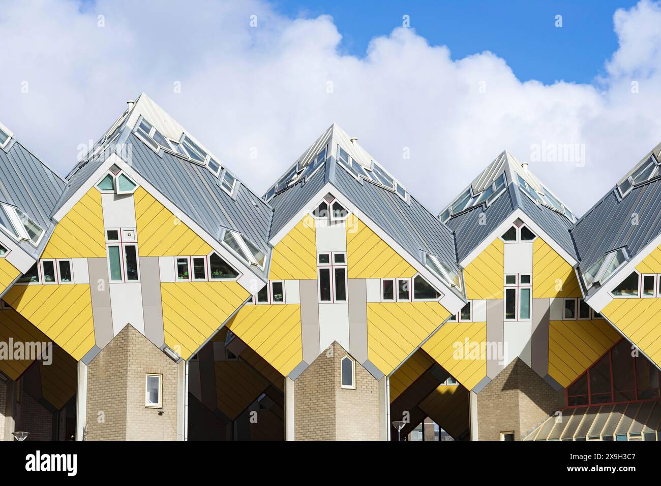 Cube Houses, Rotterdam, Zuid-Holland, Niederlande Stockfoto