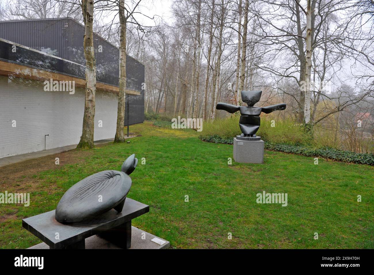 Max Ernst, Skulptur, Garten, Louisiana Museum für Moderne Kunst; Kopenhagen; Dänemark, Stockfoto