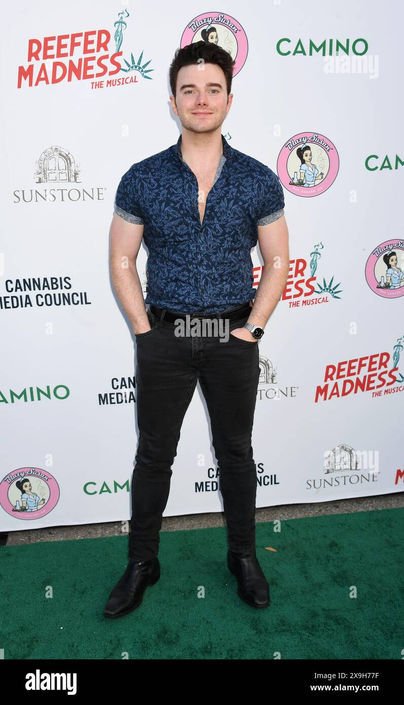 LOS ANGELES, KALIFORNIEN – MAI 30: Chris Colfer nimmt am 30. Mai 2024 an der Aufführung von Reefer Madness: The Musical im Whitley Teil. Quelle: Jeffrey Mayer/JTMPhotos/MediaPunch Stockfoto