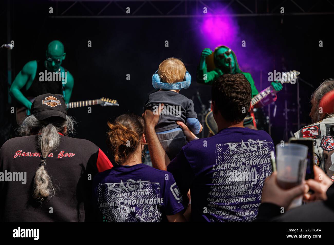 31.05.2024. Duisburg Rheinhausen. Rage Against Rassismus Open Air auf dem Gelände des Jugendzentrums die Mühle. Stockfoto