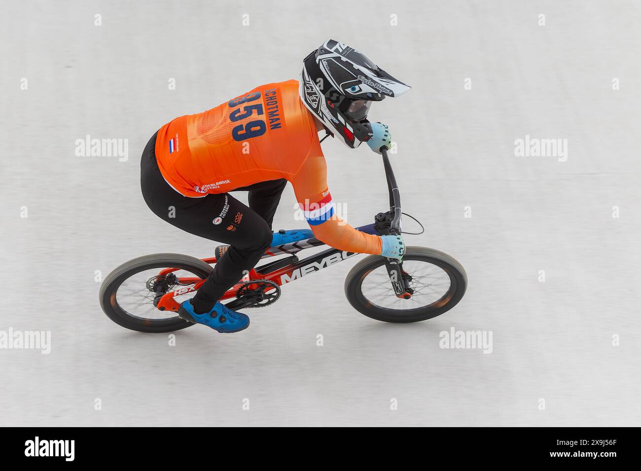 VERONA, ITALIEN - MAI 30: Mitchel Schotman aus den Niederlanden während der Previews der UEC BMX Europameisterschaften 2024 am 30. Mai 2024 in Verona, Italien. (Foto: Nico van Dartel/BSR Agency) Stockfoto