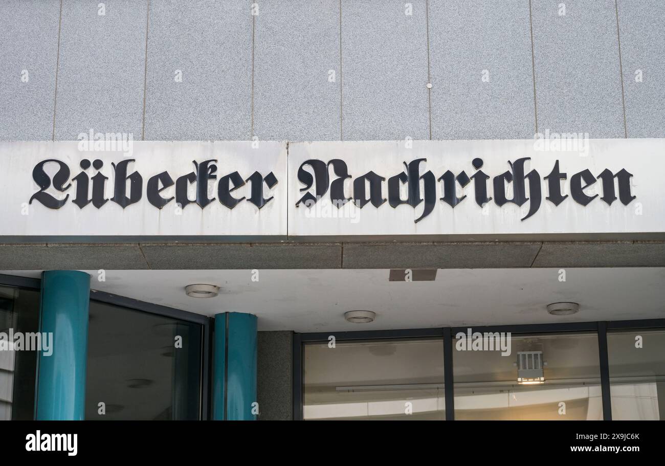 Redaktion Lübecker Nachrichten, Lübeck, Niedersachsen, Deutschland Stockfoto