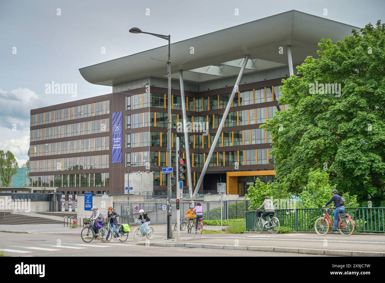 Europarat, Gebäude Agora, Straßburg, Département Bas-Rhin, Frankreich Stockfoto