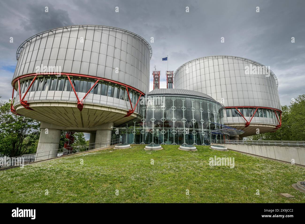 Europäischer Gerichtshof für Menschenrechte EGMR, Straßburg, Département Bas-Rhin, Frankreich Stockfoto