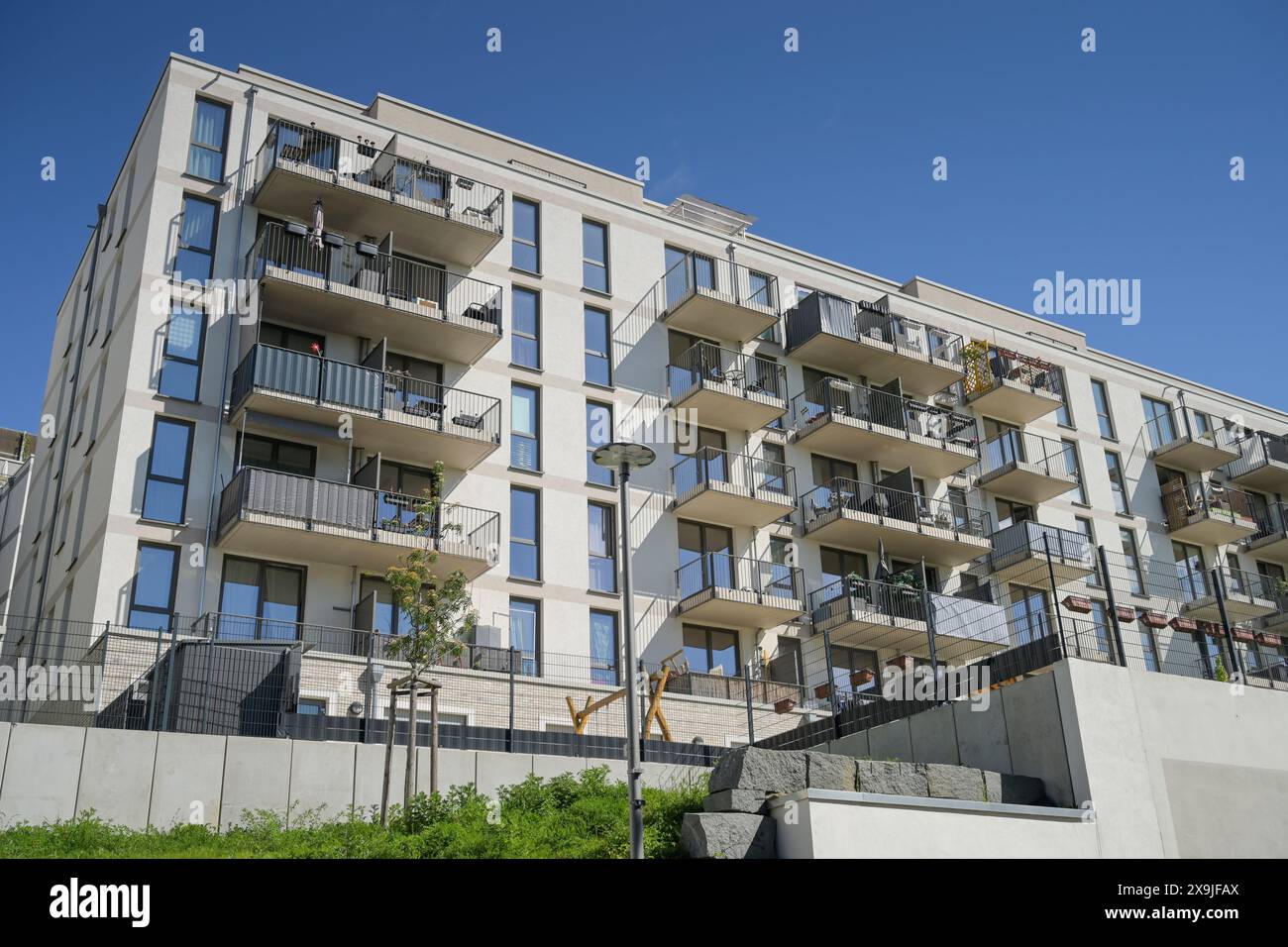 Neubauten, Lauterplatz, Neubaugebiet Friedenauer Höhe, Friedenau, Schöneberg, Berlin, Deutschland Stockfoto