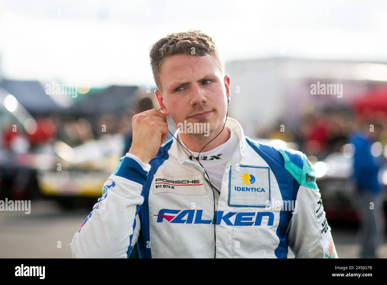 Nico Menzel (Falken Motorsports, Porsche 911 GT3 R 992, SP9, #44), GER, 52. ADAC Ravenol 24h Nürnberg, 24 Stunden Rennen Qualifikation, 31.05.2023 Foto: Eibner-Pressefoto/Michael Memmler Stockfoto