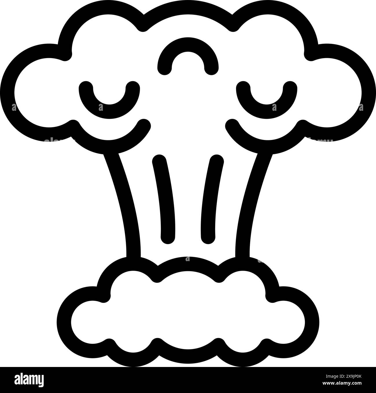 Minimalistische schwarz-weiße Zeichentrickmütze Illustration in einfacher editierbarer Vektorlinie Kunst. Perfekt für kulinarische Zwecke. Kochen. Und Designs in der Küchenindustrie Stock Vektor