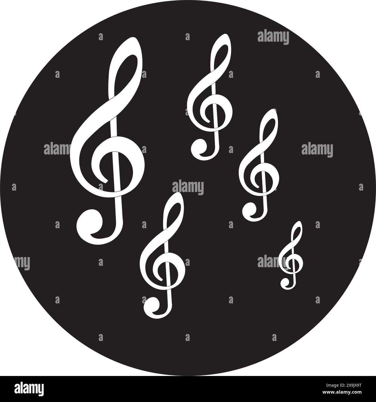 Notennotiz-Logo-Vektor-Design-Illustration Stock Vektor
