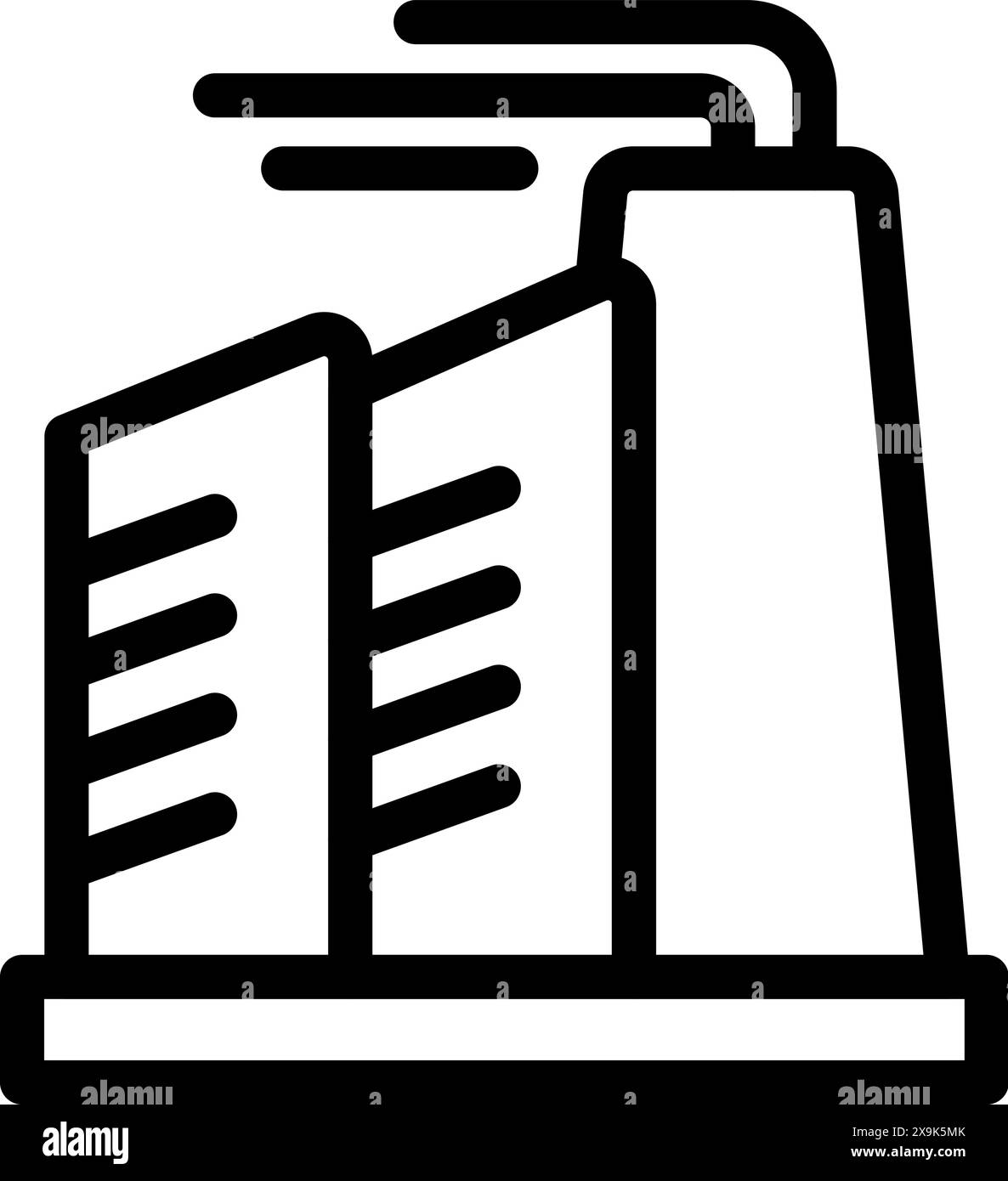 Schwarz-weiß-Symbol mit einer Reihe von Büchern auf einem Regal, geeignet für Bildungsthemen Stock Vektor