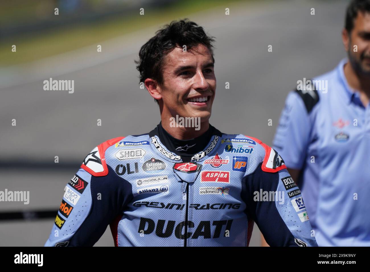 Barberino Di Mugello, Italien. Juni 2024. Foto Alessandro La Rocca/LaPresse30-06-2024, GRAN PREMIO D'ITALIA Brembo Sport-Motociclismo-Motomondiale GRAN PREMIO D'ITALIA Brembo- Autodromo Internazionale del Mugello- 2024-MotoGP- Tissot Sprint im Foto:Marc Marquez -Ducati Gresini -2cl Foto Alessandro La Rocca/ Credit: LaPresse/Alamy Live News Stockfoto