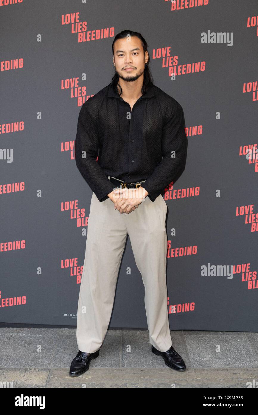 Die Gäste besuchen die Gala Love Lies Bleeding im Prince Charles Cinema am Leicester Square mit Quang Luong aka Viper Where: London, United Kingdom Wann: 01 May 2024 Credit: Phil Lewis/WENN Stockfoto