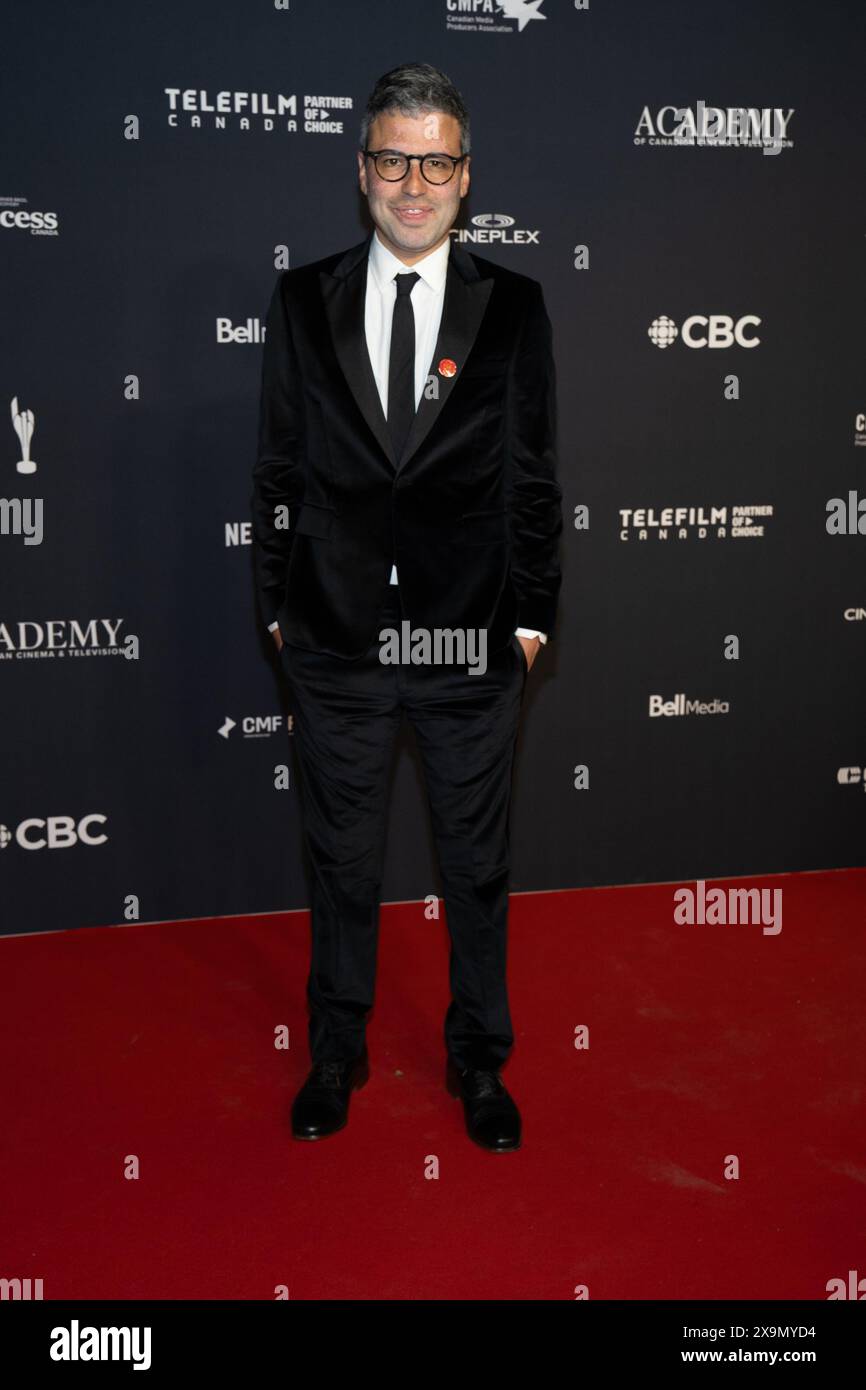 Toronto, Kanada. 31. Mai 2024. IDO Mizrahy nimmt an den Canadian Screen Awards 2024 im CBC Broadcast Centre Teil. Die Canadian Screen Awards, die 2013 gegründet wurden, zeichnen herausragende Filmproduktionen, Fernsehsendungen und digitale Medienproduktionen in ganz Kanada aus. Die Auszeichnungen werden von der Academy of Canadian Cinema & Television organisiert und zelebrieren die besten Talente und Errungenschaften der USA in der Unterhaltungsbranche. (Foto: Shawn Goldberg/SOPA Images/SIPA USA) Credit: SIPA USA/Alamy Live News Stockfoto