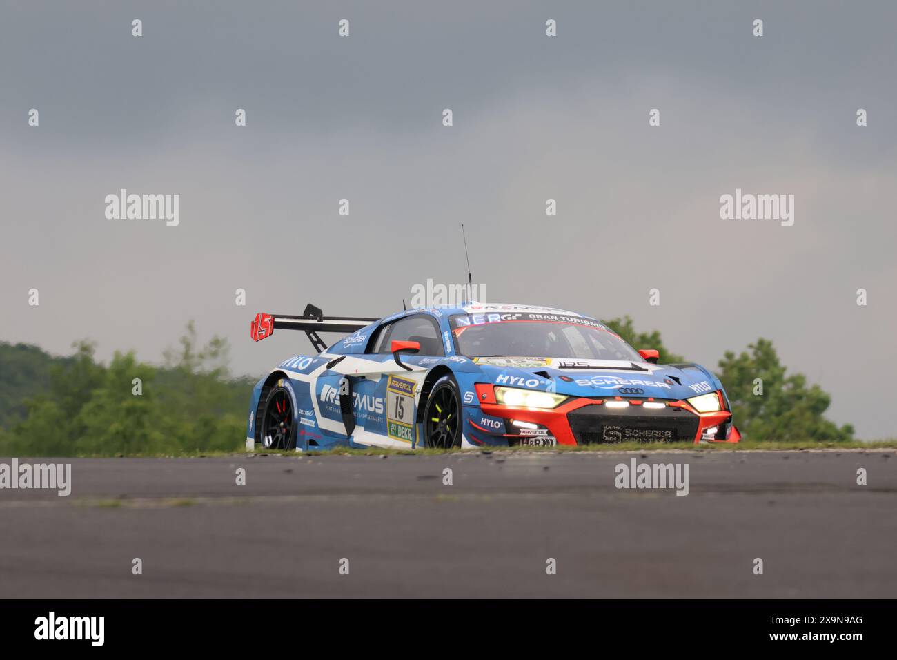 Frederic Verwisch (Harekbeck/BEL) / Christopher Haase (Kulmbach/DEU) / Markus Winckelhock (Zdimerice/DEU) / Ricardo Feller (Boezberg/che), #15, Audi R8 LMS GT3 Evo II, Team: Scherer Sport PHX (DEU), Motorsport, ADAC Ravenol 24H Rennen Nürnberg, Nürnberg, 30.05.2024 - 02.06.Eibner Pressefoerfost., 01.06.2024.2024 Stockfoto