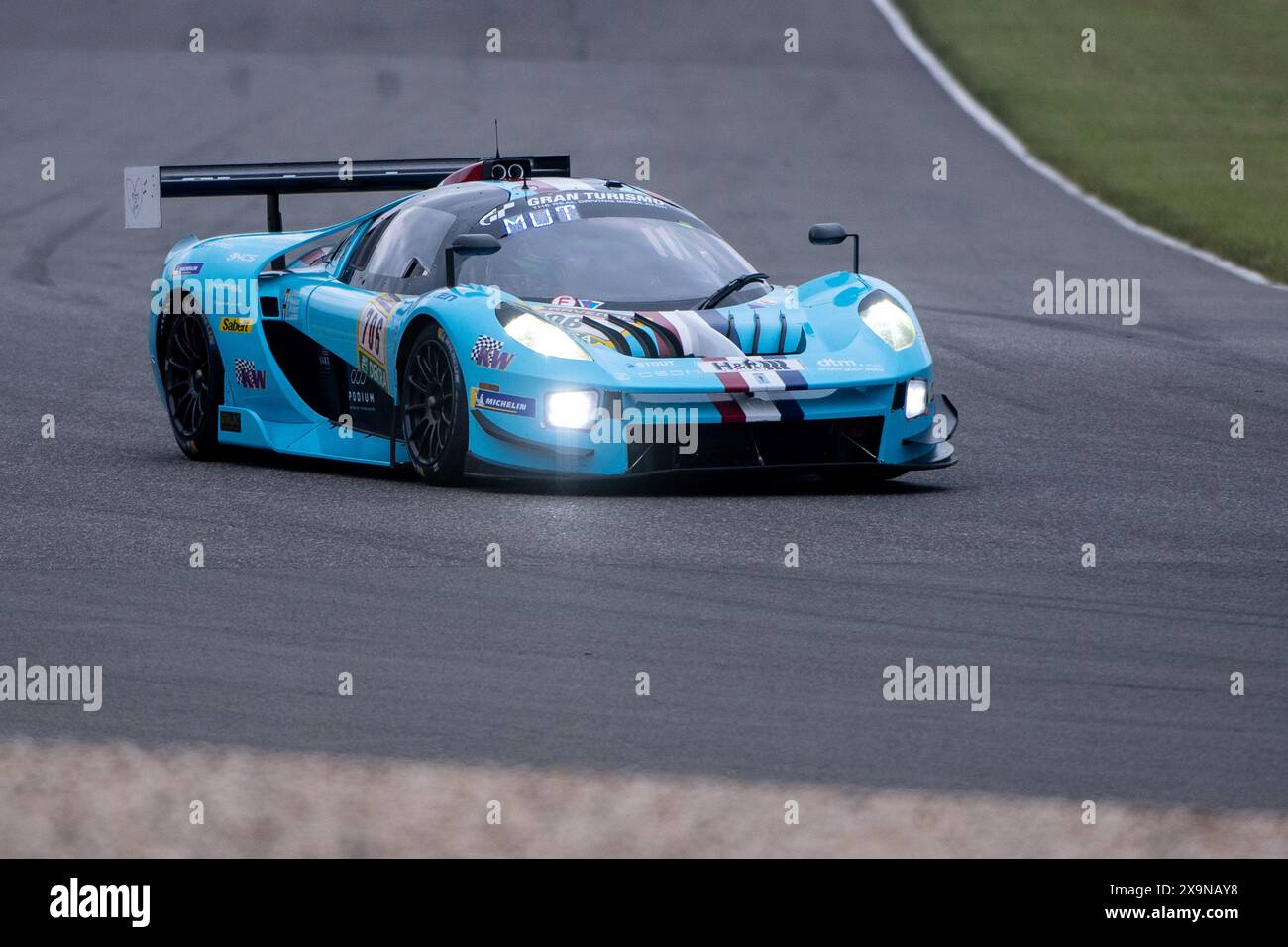 Thomas Mutsch, Franck Mailleux, Lance David Arnold, Come Ledogar (Glickenhaus Racing LLC, Scuderia Cameron Glickenhaus, SCG 004c, SPX, #706), DE, 52. ADAC Ravenol 24h Nürnberg, 24 Stunden Rennen, 01.06.2024 Foto: Eibner-Pressefoto/Michael Memmler Stockfoto