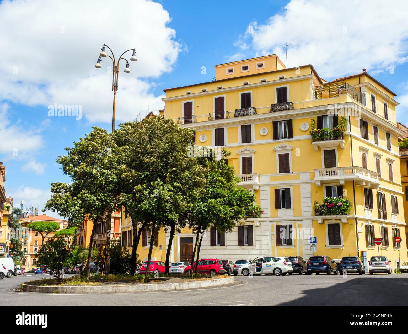 Dalmazia-Platz im Nomentano-Viertel - Rom, Italien Stockfoto
