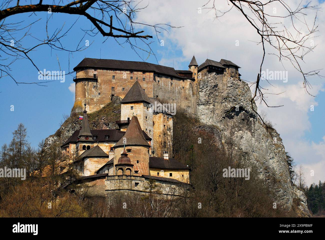 Burg von Orava, Slowakei Stockfoto