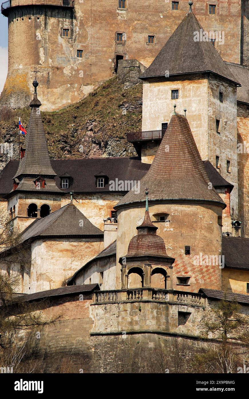 Burg von Orava, Slowakei Stockfoto