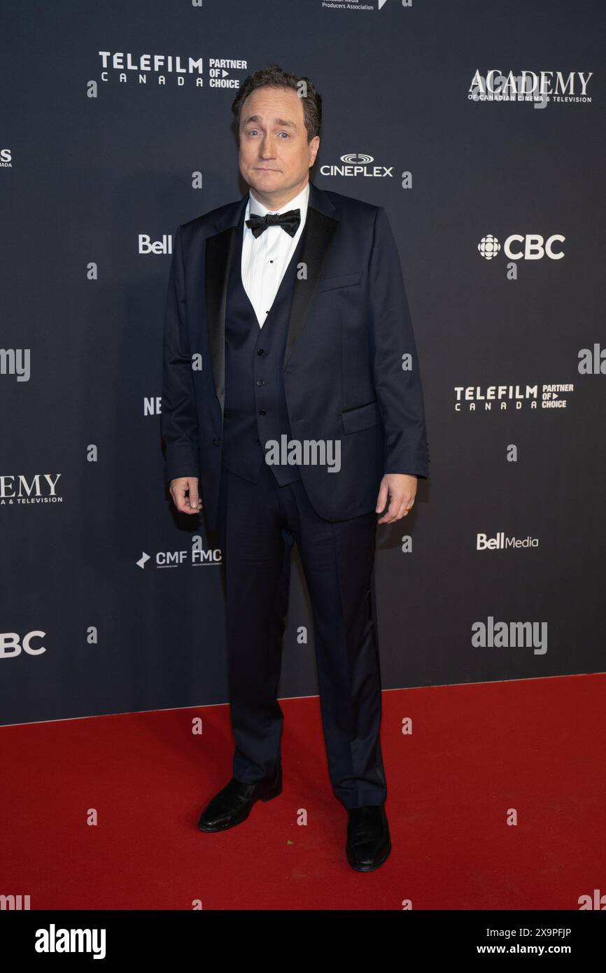 Mark Critch nimmt an den Canadian Screen Awards 2024 im CBC Broadcast Centre Teil. Stockfoto