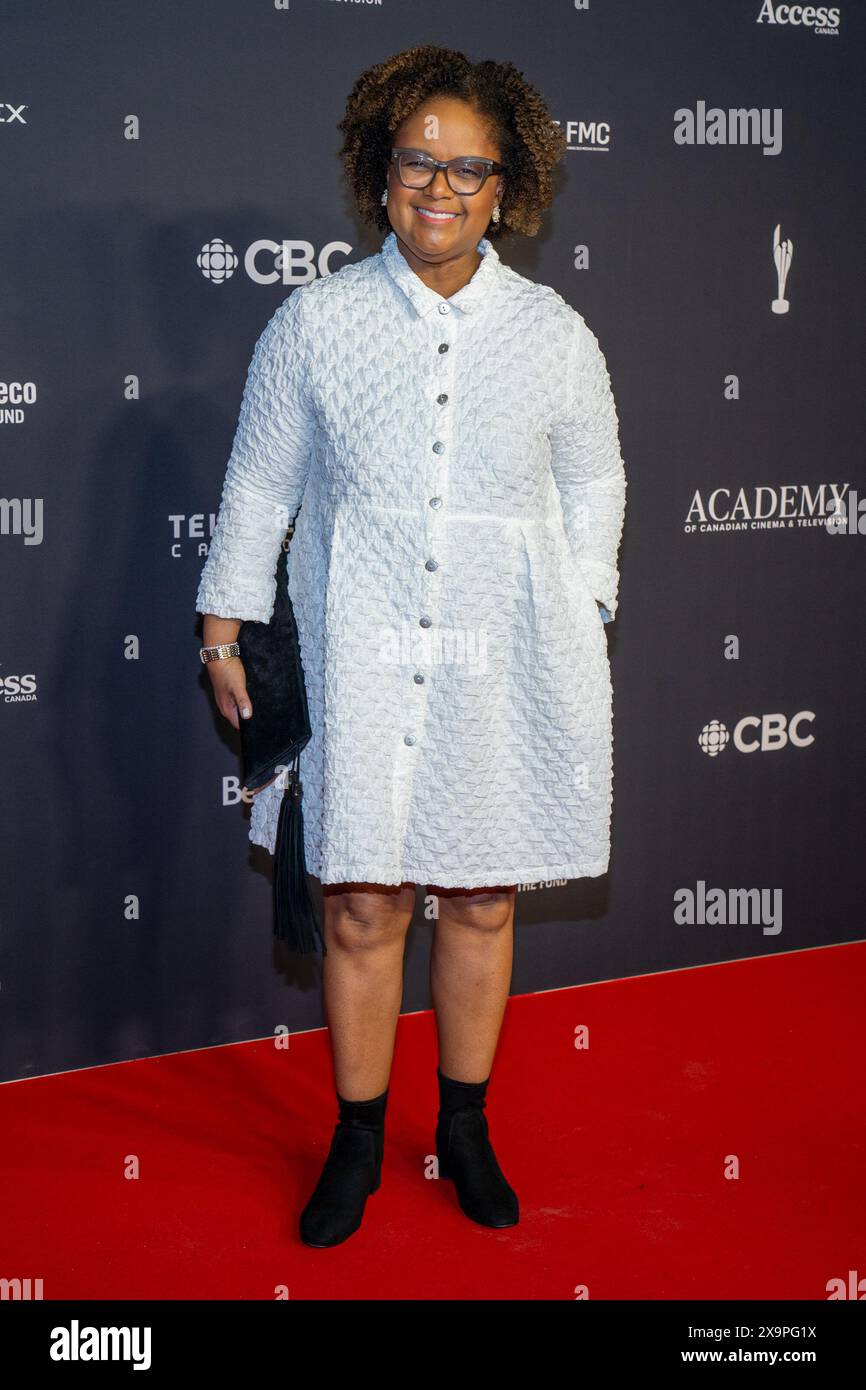 Tonya Williams nimmt an den Canadian Screen Awards 2024 im CBC Broadcast Centre Teil. Stockfoto