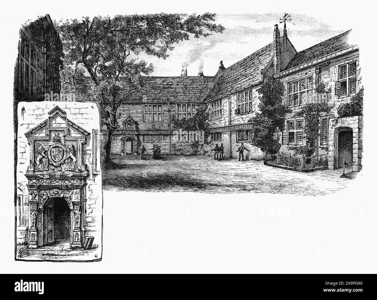 William Wilberforce's Schule für Blinde. Schwarz-weiß-Illustration aus unserem eigenen Land Band III, veröffentlicht von Cassell, Petter, Galpin & Co. Im späten 19. Jahrhundert. Stockfoto