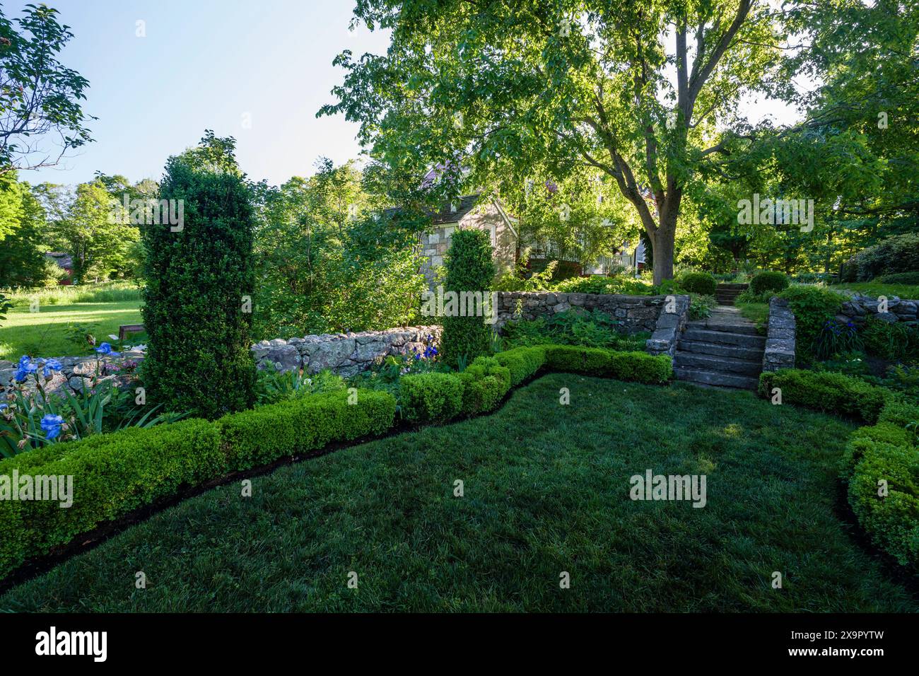 Sunken Garden Weir Farm National Historical Park   Ridgefield, Connecticut, USA Stockfoto