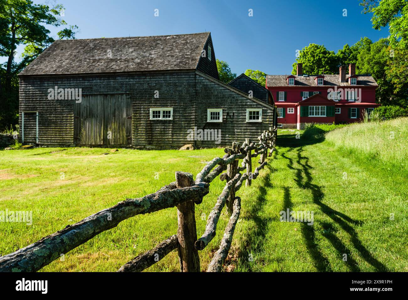 Weir Barn & Weir House Weir Farm National Historical Park   Ridgefield, Connecticut, USA Stockfoto