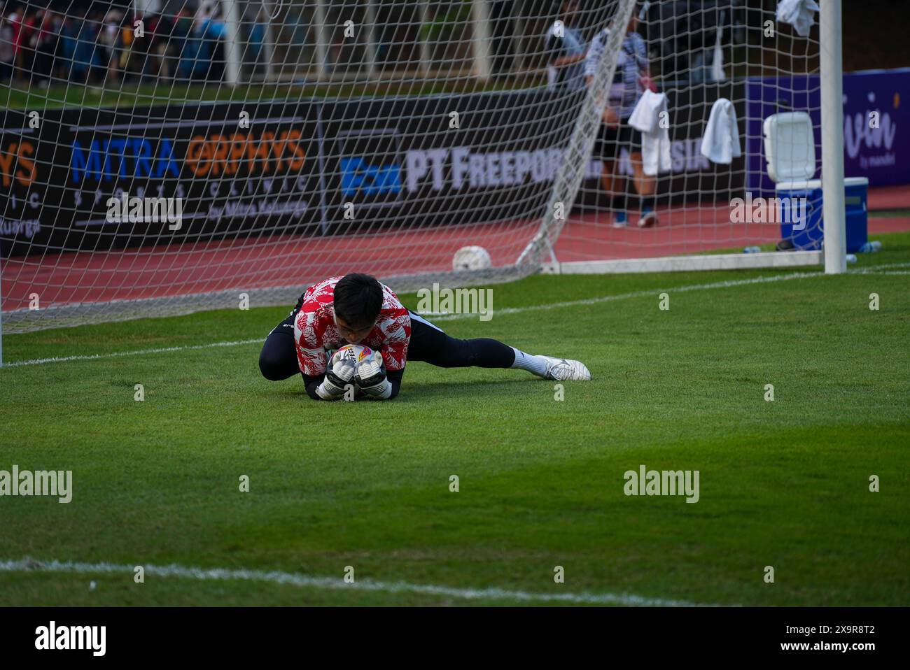 Jakarta, Indonesien, 02. Juni 2024 ERNANDO ARI SUTARYADI Training Session vor dem TRAININGSSPIEL Indonesia VS Tansania im Madya Stadium (Stadion Madya) am 02. Juni 2024 in Jakarta Indonesien, Credit Shaquille Fabri/Alamy Stockfoto