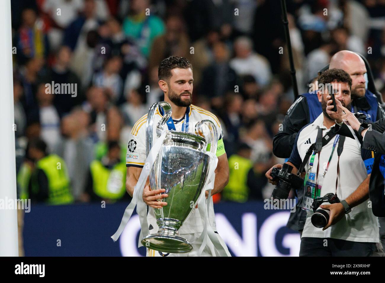 Nacho während des Finalspiels der Champions League 2024 zwischen Borussia Dortmund und Real Madrid (Maciej Rogowski) Stockfoto