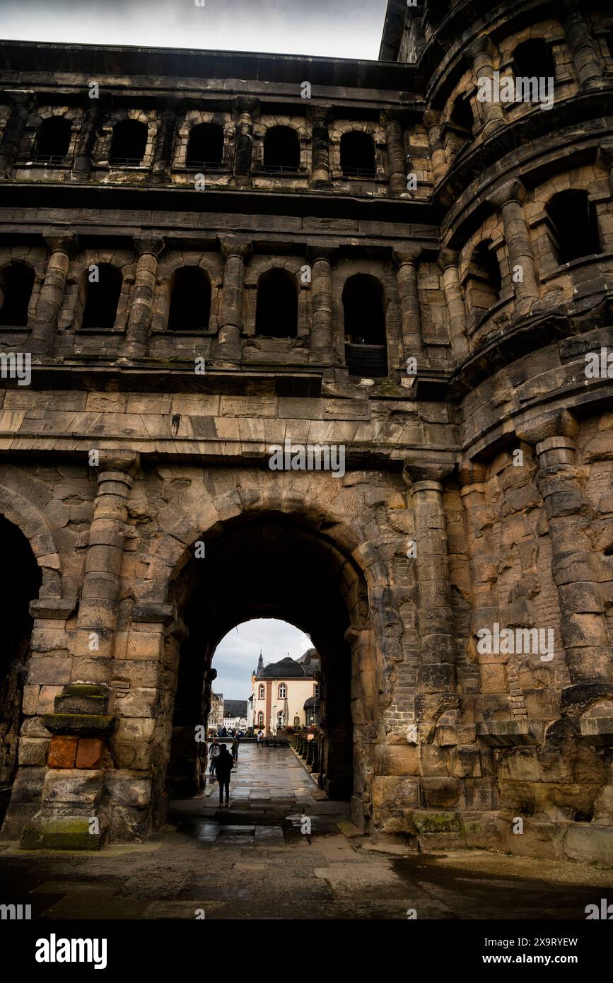 Roman Porta Nigra in Trier, Deutschland. Stockfoto