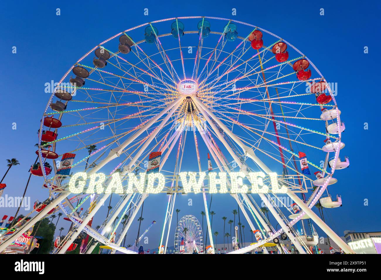 Ferris Wheel auf der Los Angeles County Fair, 23. Mai 2024, Los Angeles, Kalifornien, USA Stockfoto
