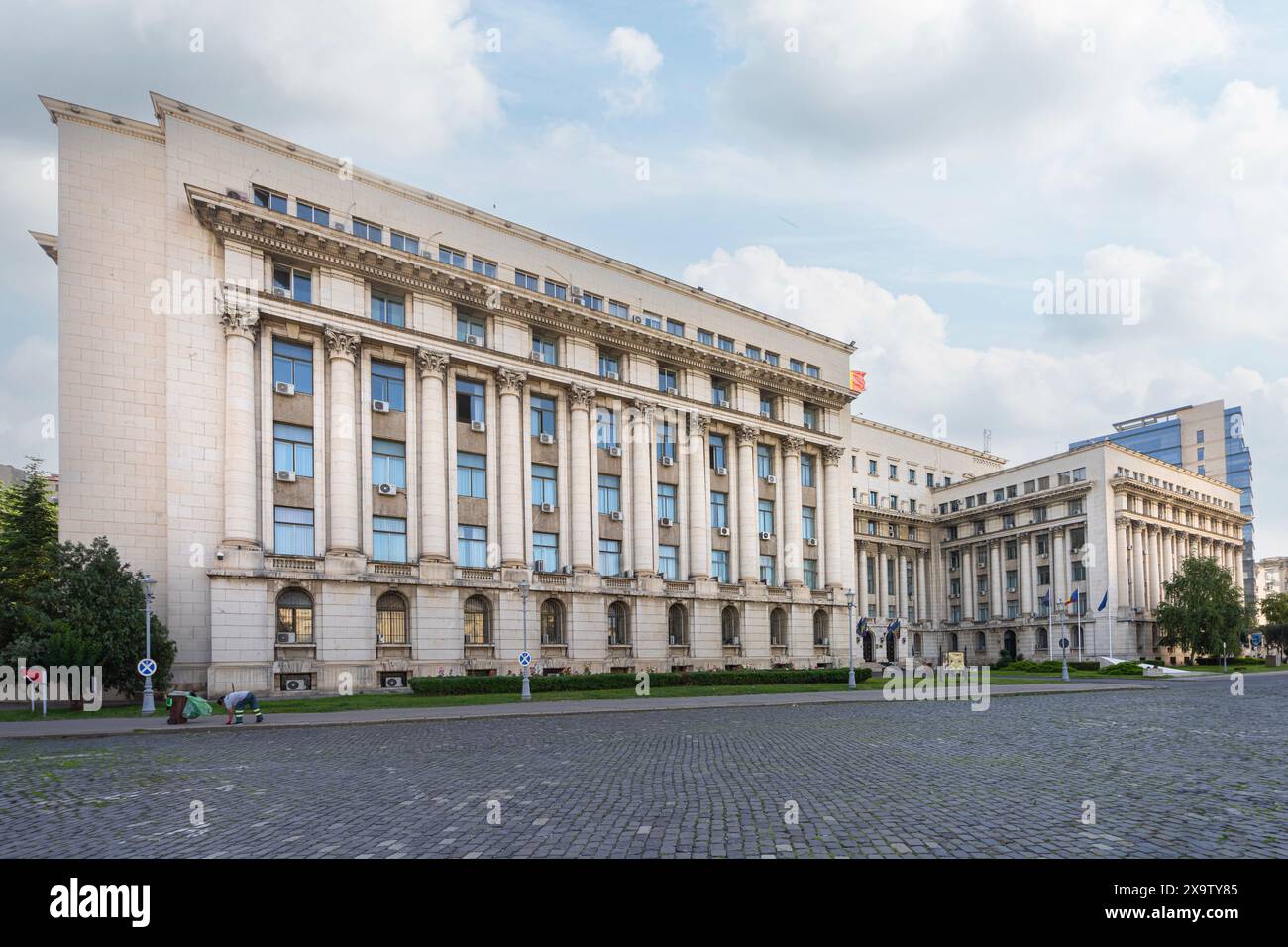 Bukarest, Rumänien. Mai 2024. Außenansicht des Innenministeriums in der Innenstadt Stockfoto