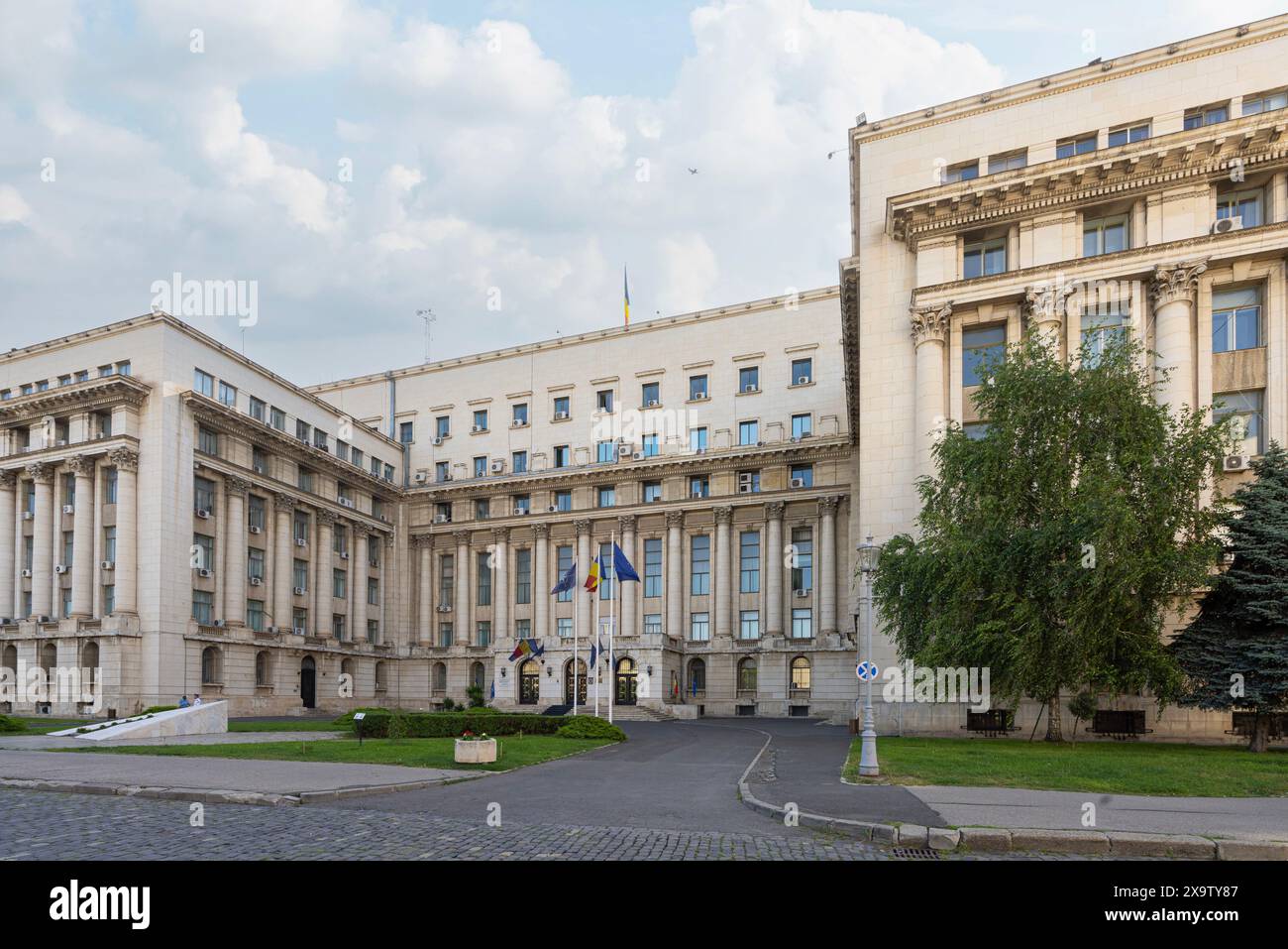 Bukarest, Rumänien. Mai 2024. Außenansicht des Innenministeriums in der Innenstadt Stockfoto