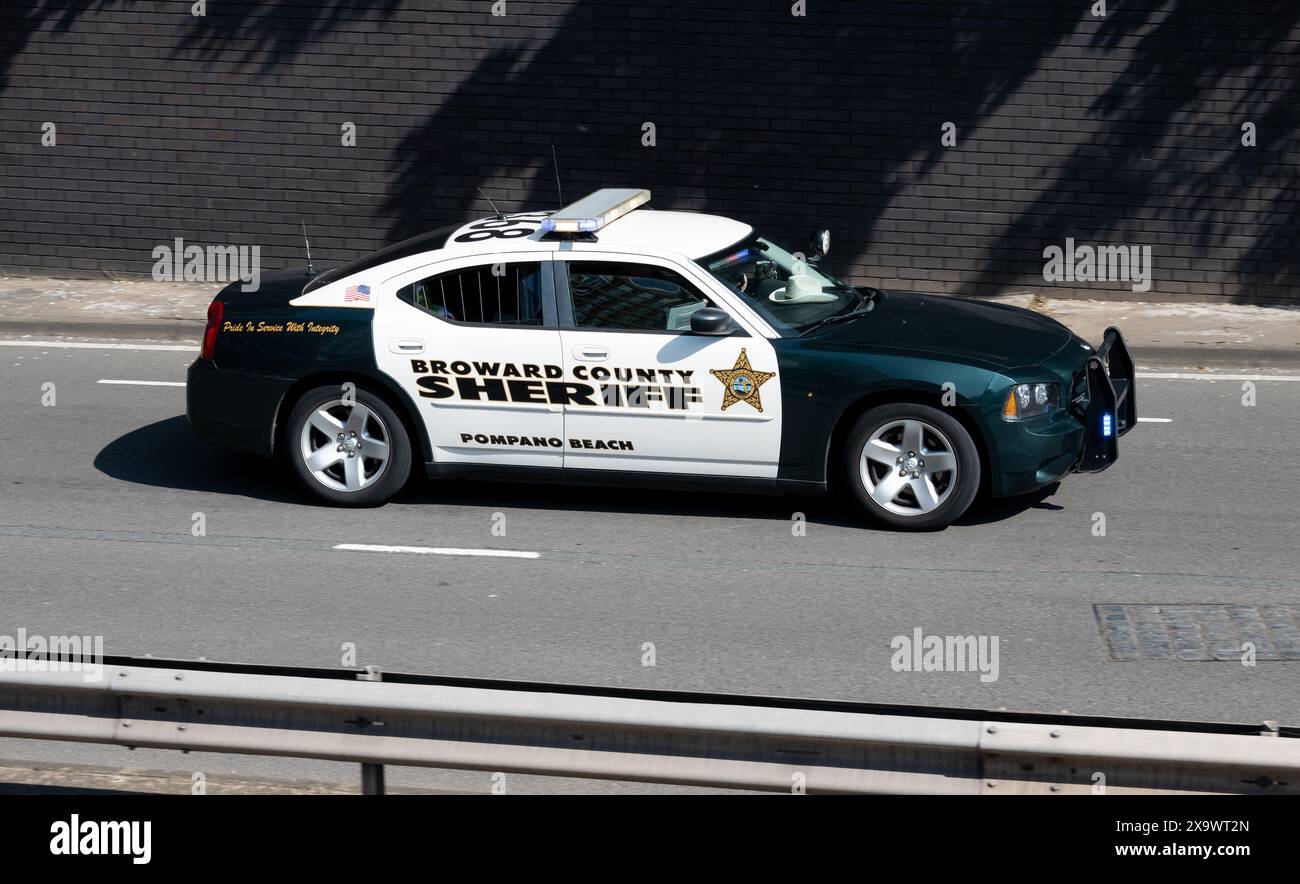 Broward County Sheriff Car. Coventry Motofest 2024, West Midlands, Großbritannien Stockfoto