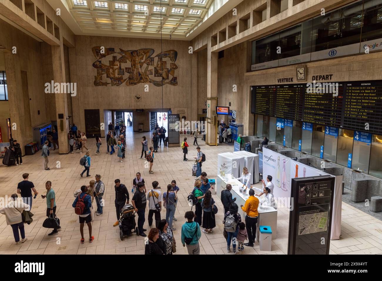 Hauptbahnhof Brüssel Stockfoto