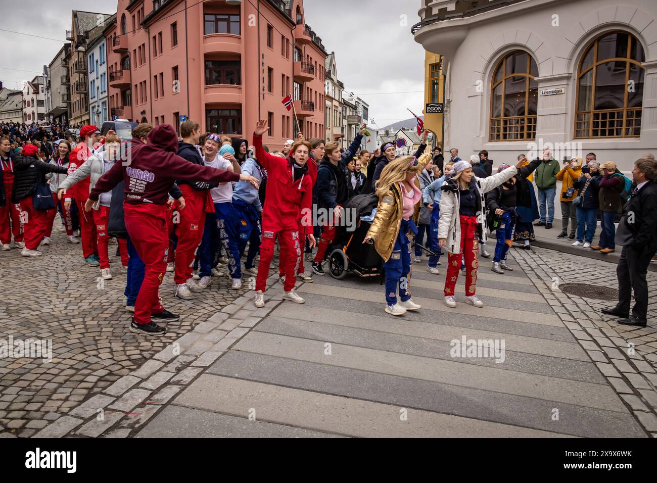 Alesund, Norwegen, Tag Der Verfassung Stockfoto