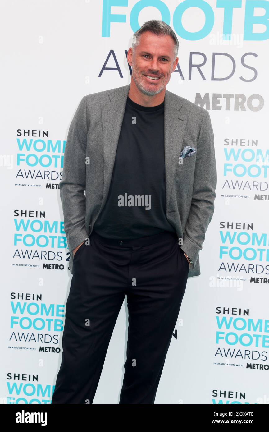 London, Großbritannien. 30. Mai 2024. Jamie Carragher nimmt an den Women's Football Awards 2024 auf dem Marriott Grosvenor Square in Mayfair Teil. Quelle: SOPA Images Limited/Alamy Live News Stockfoto