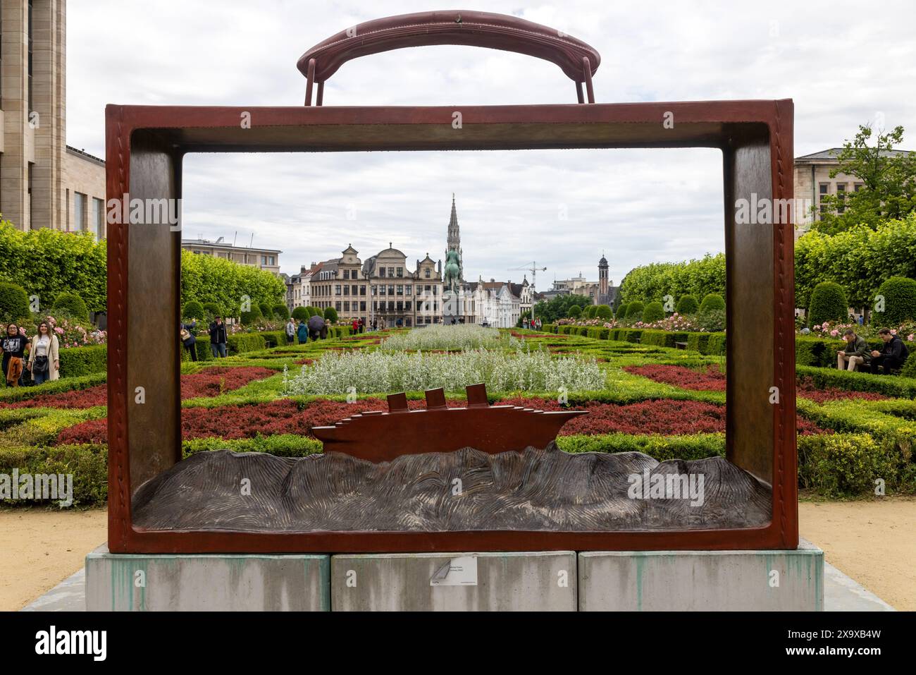 Jardin du Mont des Arts in Brüssel, der belgischen Hauptstadt Stockfoto