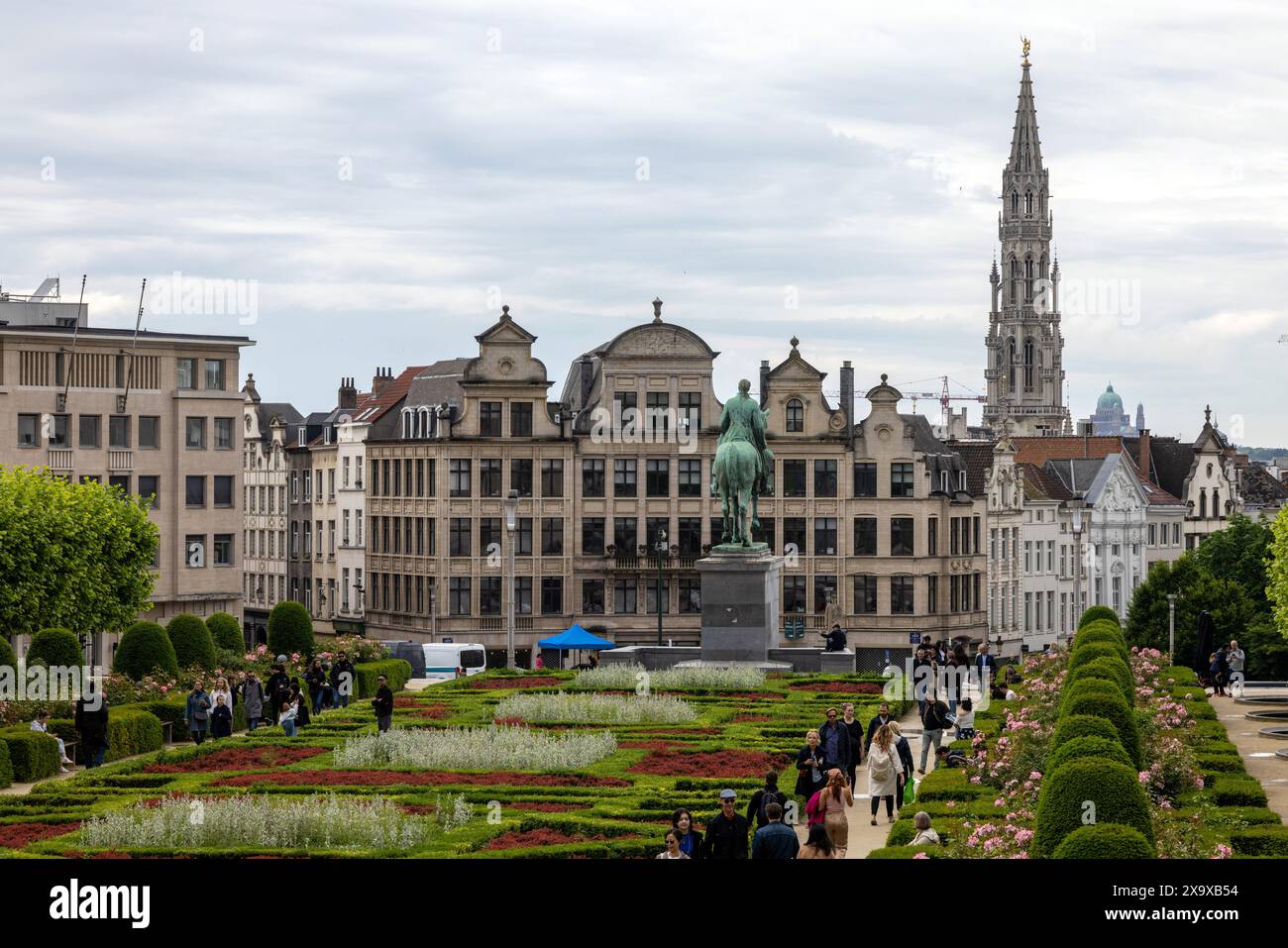 Jardin du Mont des Arts in Brüssel, der belgischen Hauptstadt Stockfoto