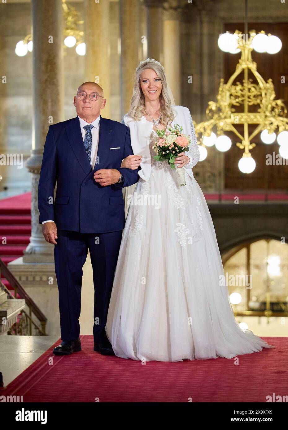 Wien, Österreich. Juni 2024. Richard Lugner heiratet am 1. Juni 2024 ...