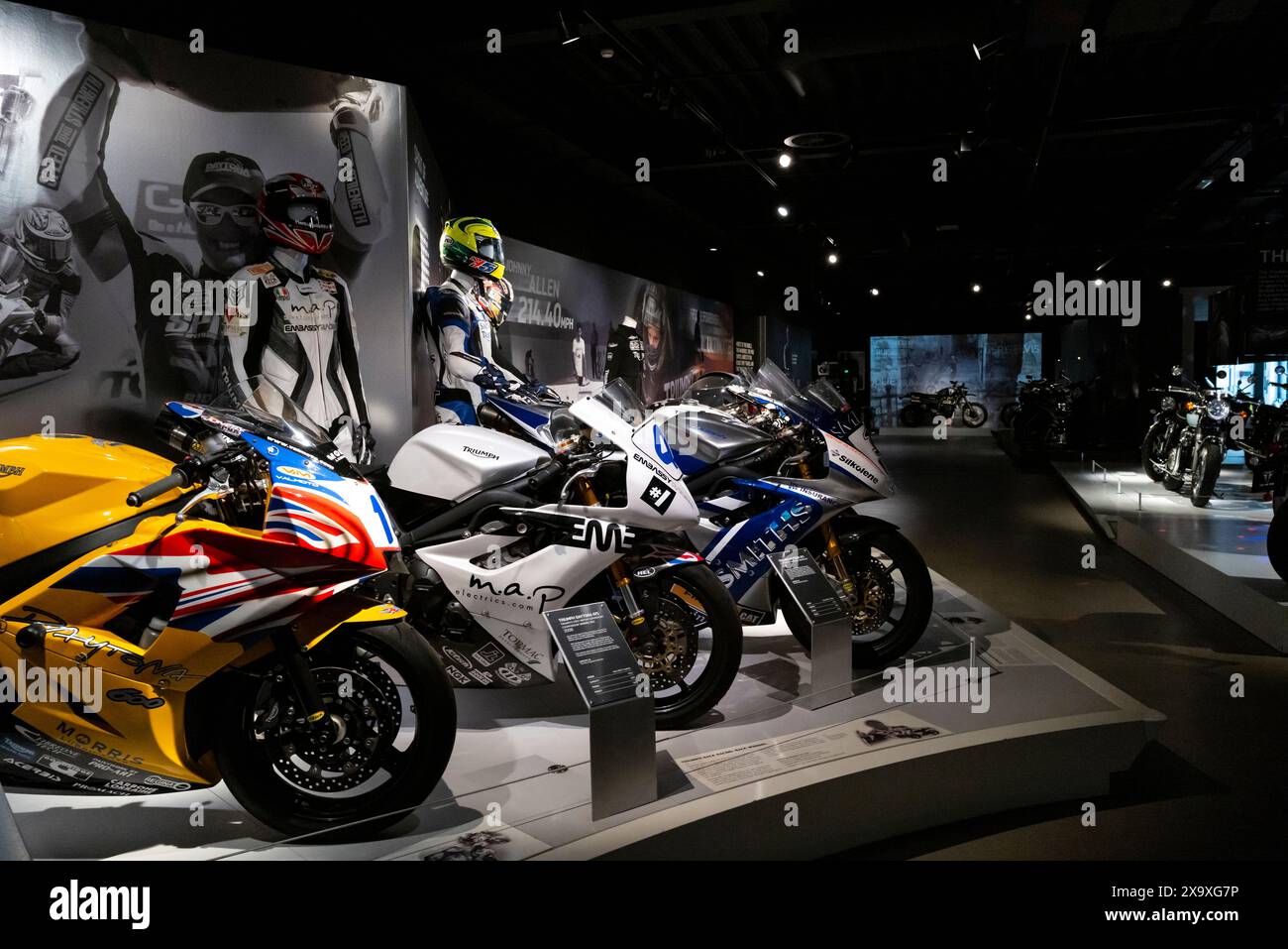 Im Fabrikmuseum Triumph Stockfoto